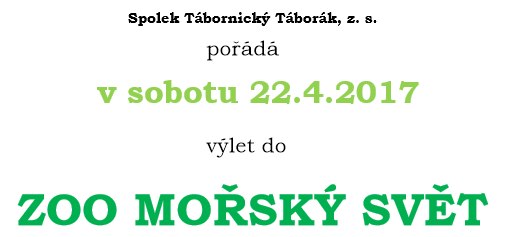 Zoo Mořský svět 2017
